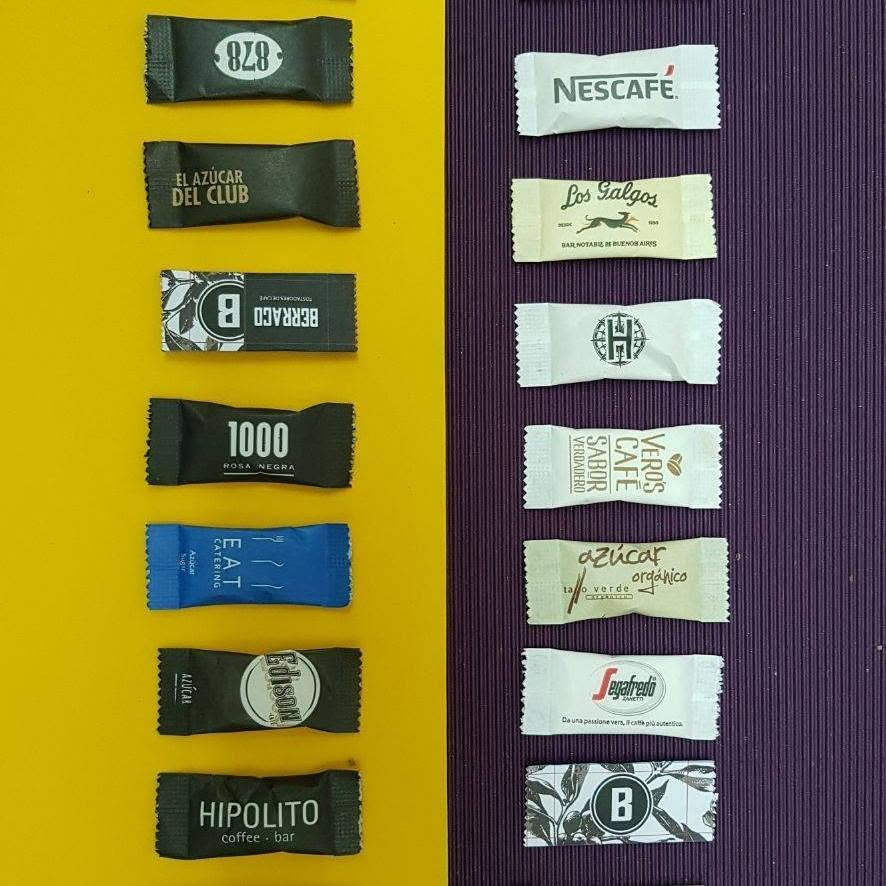 Sobres de azúcar y edulcorante personalizados con logo